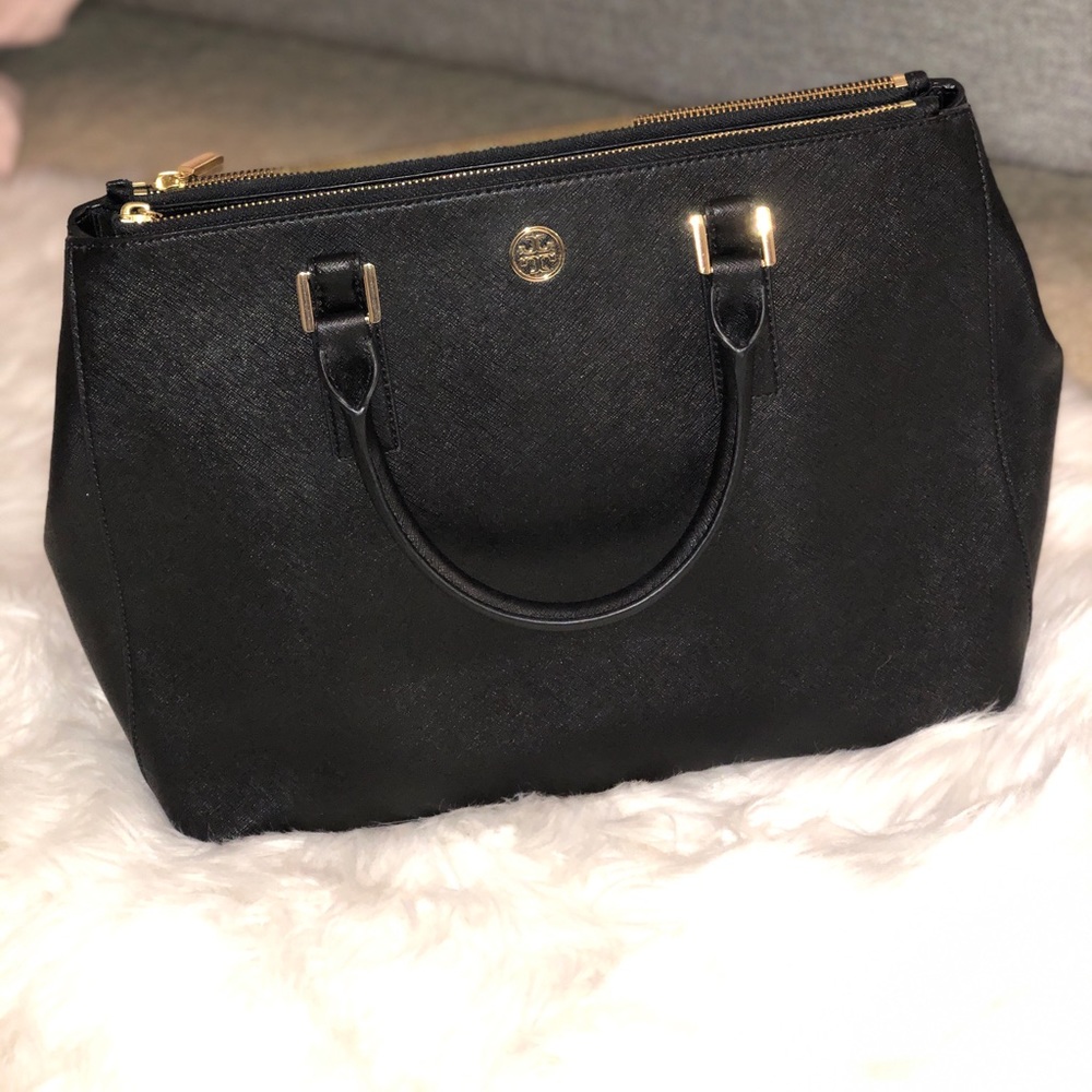 TORY BURCH ROBINSON DOUBLE ZIP TOTE